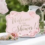 Bachelorette Party - Pink & Gold Bridal Shower Signs