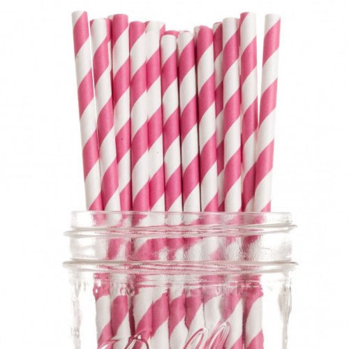 Candy Buffet Vintage Paper Drinking Straws