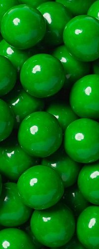 View green coloured candies