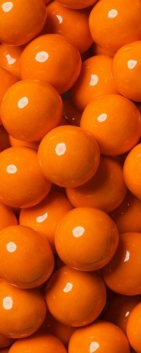 View orange coloured candies