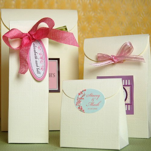 Wedding Favour Ivory Linen Bags