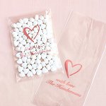 Wedding Favour Personalized Wedding Cellophane Bags