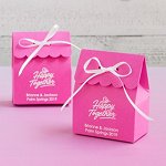 Wedding Favour Personalized Scalloped Favor Box