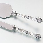 Wedding Cake Venice Silver Serving Set