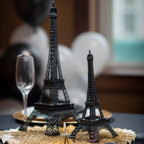 Parisian Chic Bridal Shower Black Eiffel Tower Centerpiece