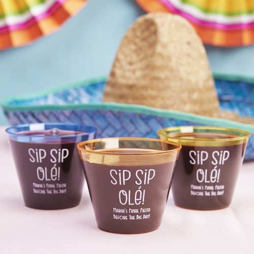 Boho Personalized Clear Plastic Cups