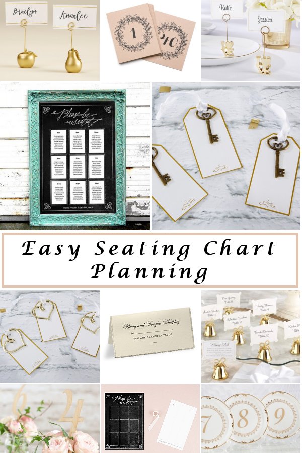 Easy Wedding Reception Seating Chart Planning Stylish Wedding - WeddingConnexion.com