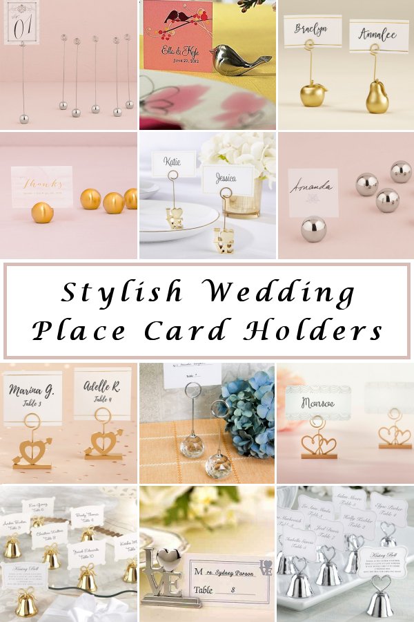 Easy Seating Chart Planning Stylish Wedding Reception Place Card Holders - WeddingConnexion.com