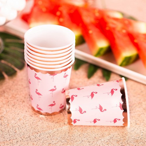 Flamingo Party Paper Cups