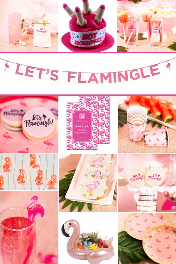 Let's Flamingle Bachelorette Party Theme Party Supply and Decor Ideas _ WeddingConnexion.com