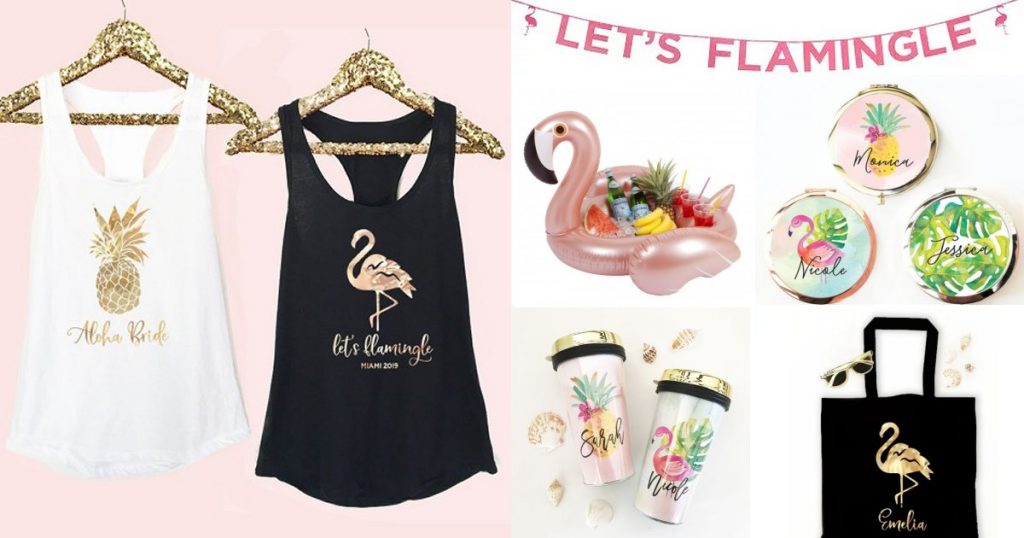 Let's Flamingle Themed Bachelorette Party 