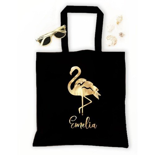 Let's Flamingle Bachelorette Party Tropical Tote Bag