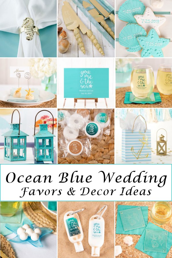 Ocean Blue Wedding Favors and Decor Ideas - WeddingConnexion.com
