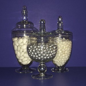 Candy Bar Small Apothecary Glass Jars