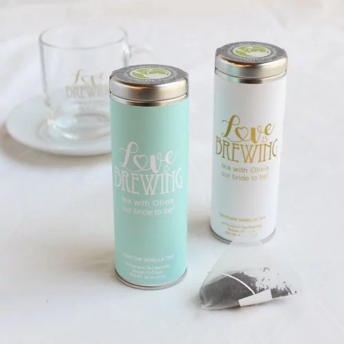 Tea Bridal Shower Personalized Tea Tins