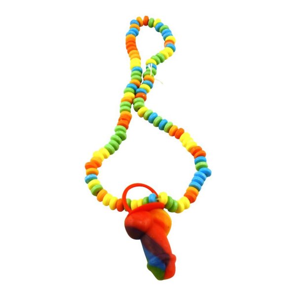 Bachelorette Party - Rainbow Pecker Candy Necklace