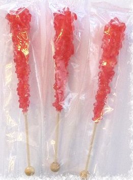 Wedding Candy Buffet Red Strawberry Rock Sugar Sticks