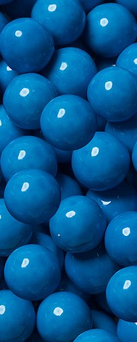 View blue coloured candies