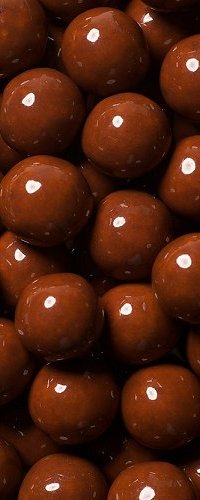 View brown coloured candies