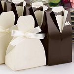 Wedding Favour Tuxedo and Wedding Gown Boxes