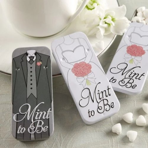 Mint to Be Bride and Groom Mint Tin Wedding Favours