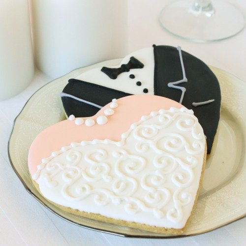Personalized Wedding Themed Cookie Wedding Favours