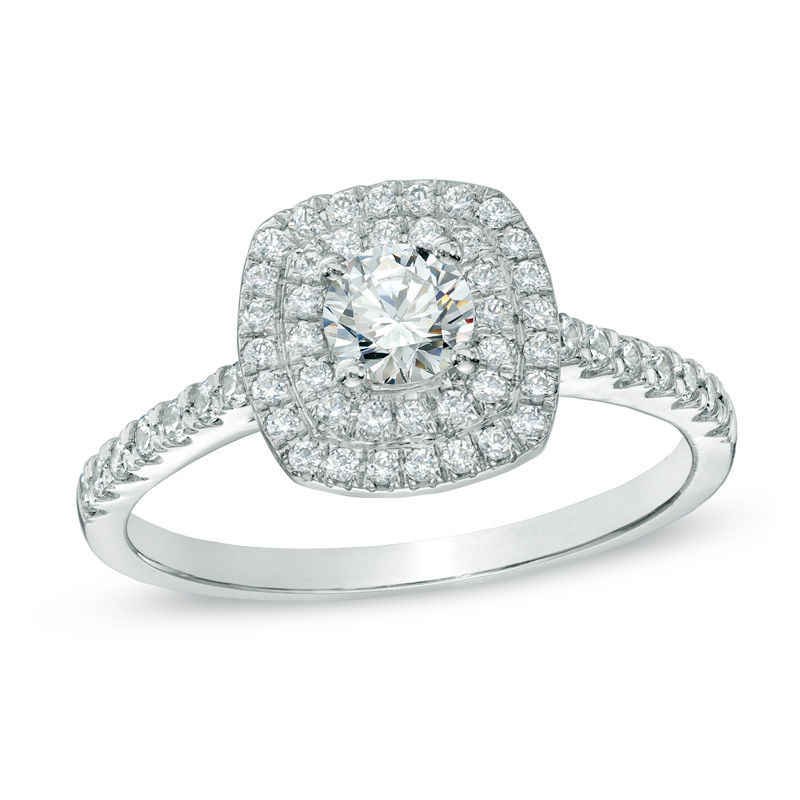 Wedding Jewelry Diamond Frame Engagement Ring