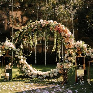 Custom Wedding Flower Arch Stand Set