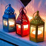 Wedding Reception Mini Hurricane Tealight Lantern