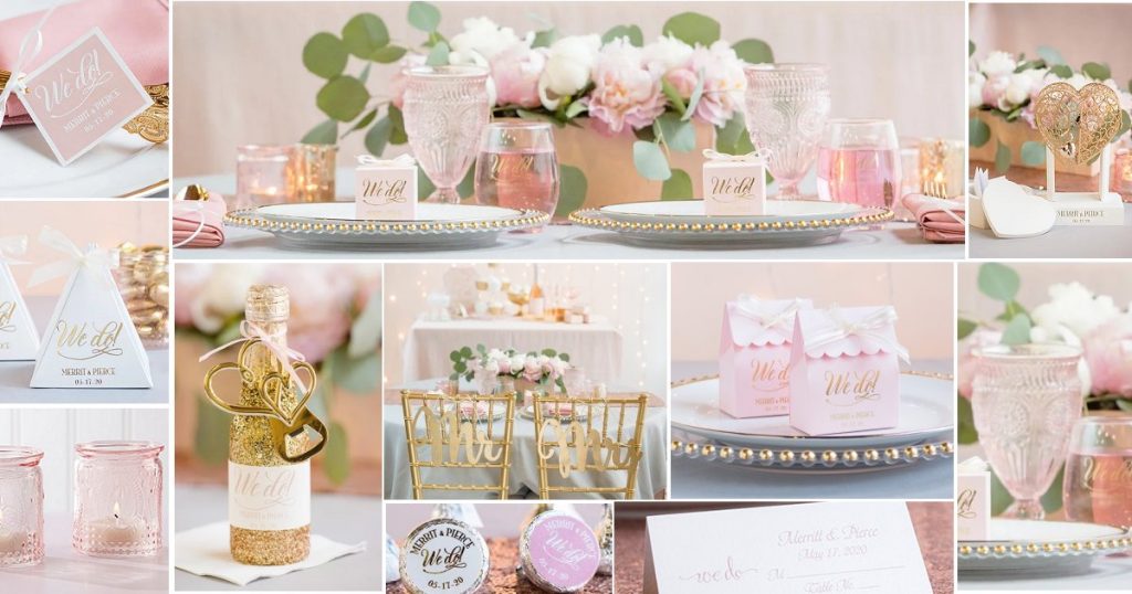 Pink and Gold Wedding Reception Ideas - WeddingConnexion.com