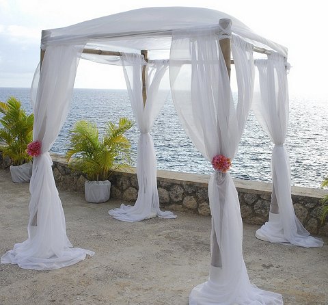 Catcha Falling Star Ocean Front Wedding Ceremony Negril, Jamaica