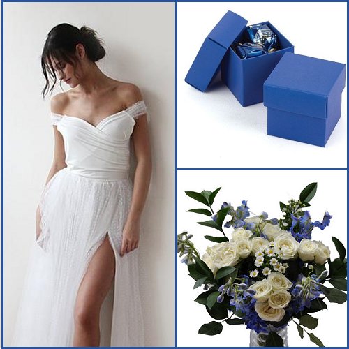 Blue and Silver Wedding Color Scheme