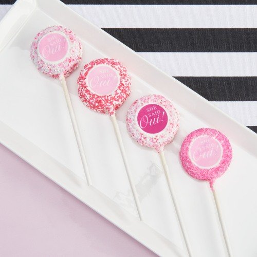 Parisian Chic Bridal Shower Sprinkle Oreo Pop Favors