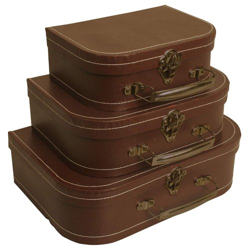 Vintage Inspired Travel Wedding Theme - Vintage Brown Suitcases