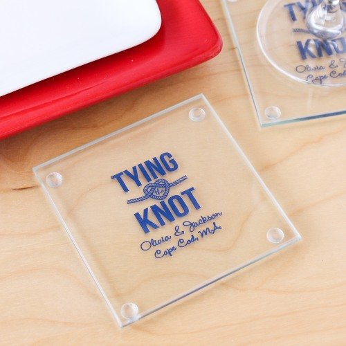 Personalized Glass Coaster Favors
