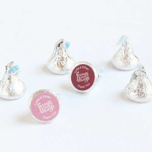 Fall Wedding Personalized Hershey's Chocolate Kisses Favors