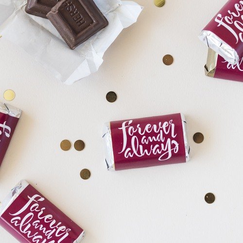 Personalized Fall Wedding Hershey's Chocolate Miniatures  Favors