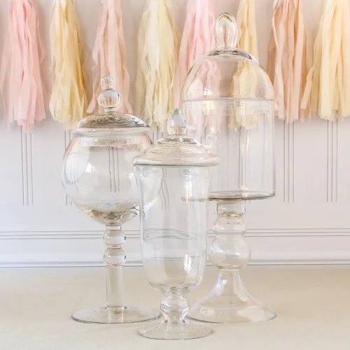 Candy Bar Apothecary Glass Jars