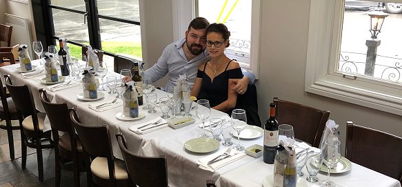 Our Daughter's Engagement Party at Lezvos restaurant in Saint-Sauveur Quebec