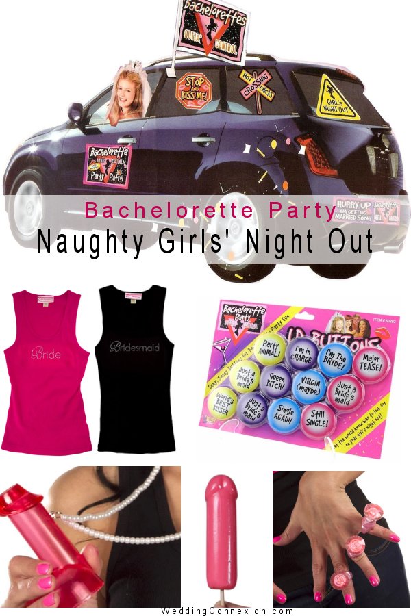 Find all you need to organize a fun and naughty bachelorette party. Your girls' night out should be one that everyone wishes they could forget! Get inspired at WeddingConnexion.com