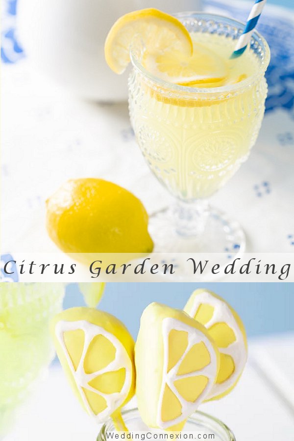 Citrus themed garden wedding decor and favor ideas - WeddingConnexion.com