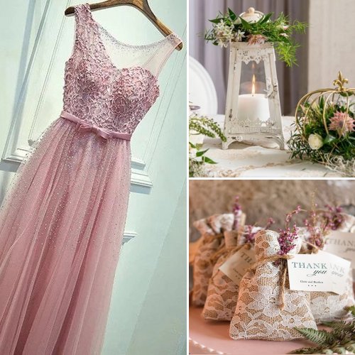 Vintage Romantic Pink Wedding Theme