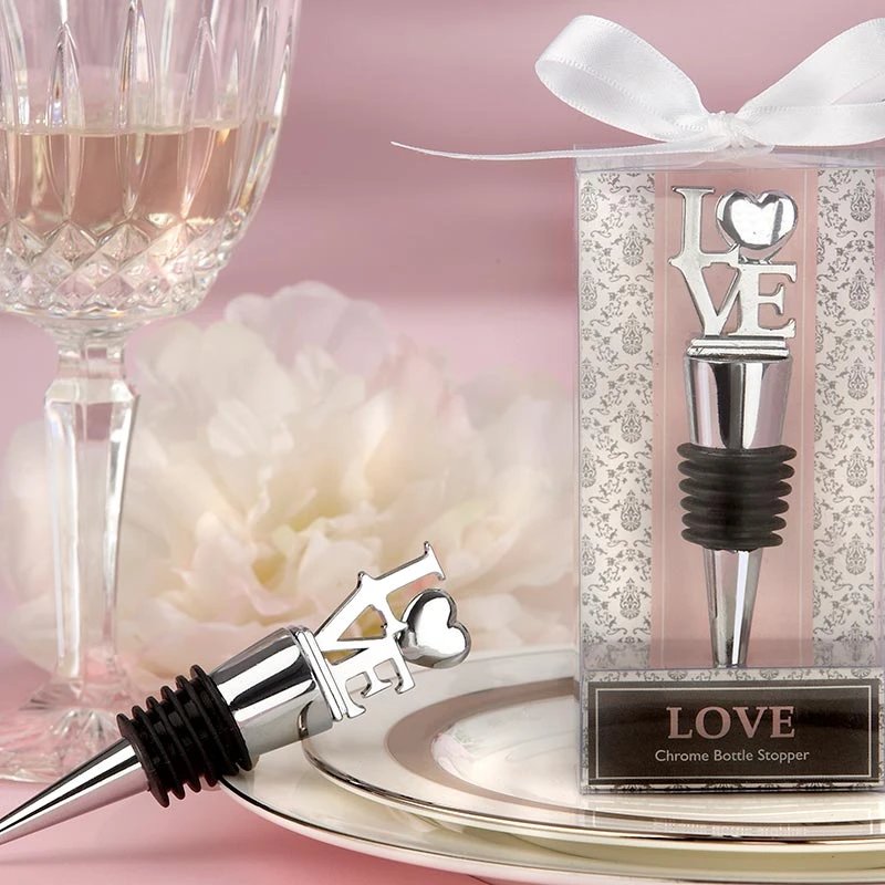 Love Wine Bottle Stopper Love-Heart Wedding Favors