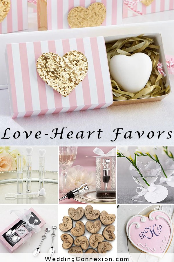 Love-heart Wedding Favor Ideas - WeddingConnexion.com