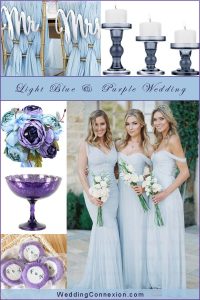 Modern Light Blue And Purple Wedding – Elegant Wedding Ideas