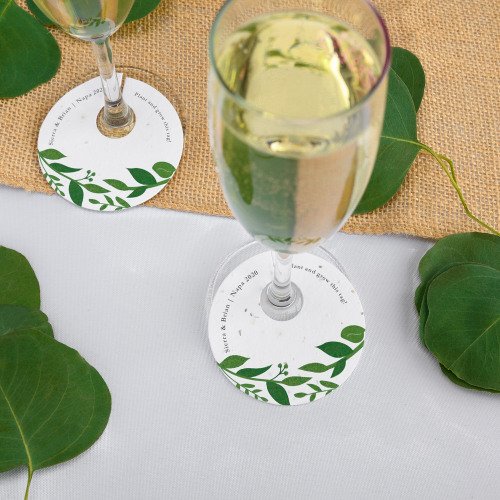 Eco-friendly Plantable Wine Glass Tags