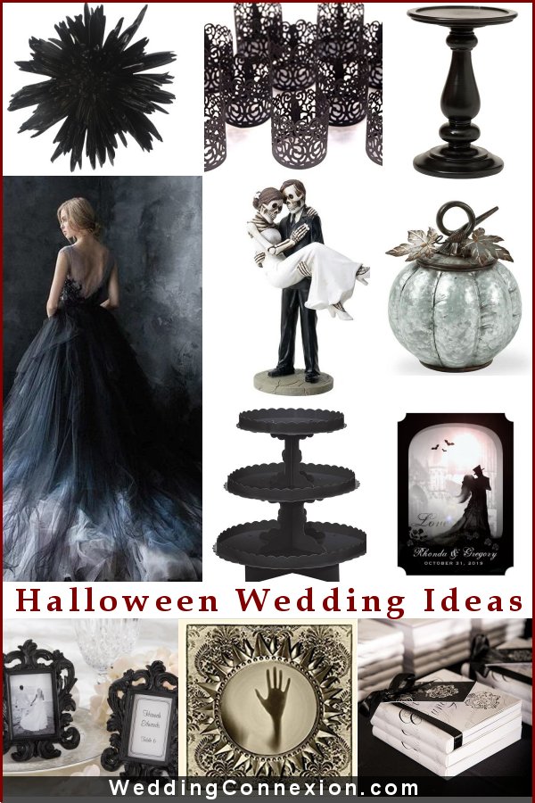 Classy Black and White Halloween Wedding Ideas | WeddingConnexion.com