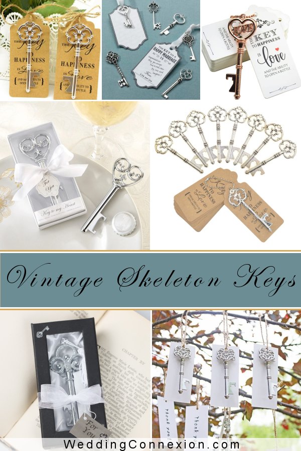 Vintage Skeleton Key Wedding Favors | WeddingConnexion.com