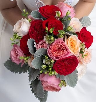 Passionate Pink and Red Bridal Flower Collecion