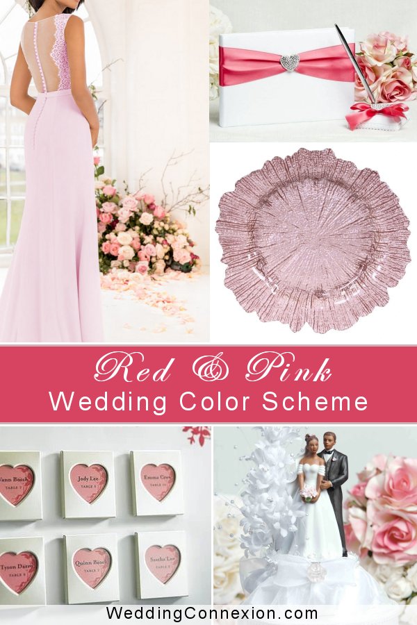 Passionate Pink and Red Wedding Color Scheme Inspiration | WeddingConnexion.com
